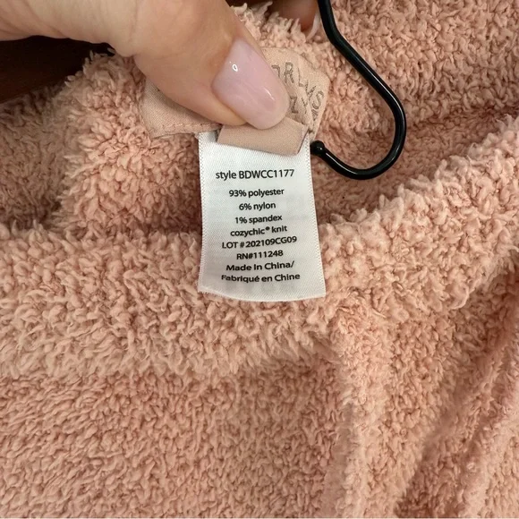 Barefoot Dreams Blush Pink Sweater and Shorts Set - Picture 8 of 16